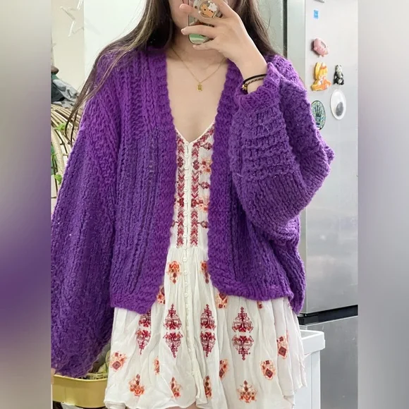 Free People Chamomile Cardi Size S Used - lost logo - Picture 10 of 10